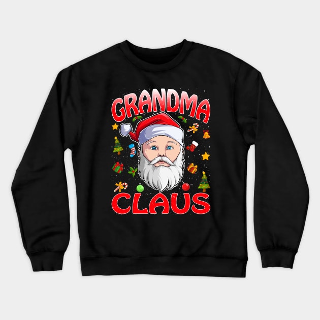 Grandma Santa Claus Christmas Matching Costume Crewneck Sweatshirt by intelus